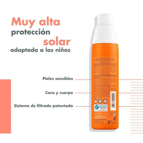 Avène Protector Solar FPS 50+ en Spray para Niños 200ml