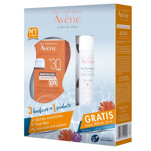 Kit Aqua Fluido con Tinte + Agua Thermal de 50 ml de Avene