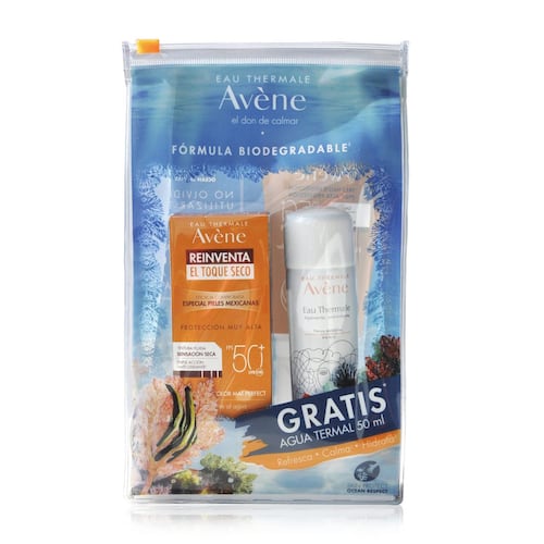 Kit Protector Solar Toque Seco con Color + Agua Thermal Avène