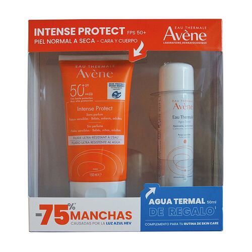 Kit Avene Bloqueador Intense Protect 150ml + Agua Termal 50ml