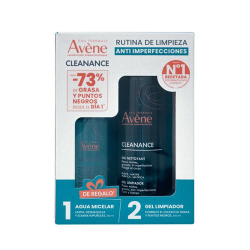 Kit Avene Cleanance Gel 400ml + Cleanance Loción Micelar 100ml