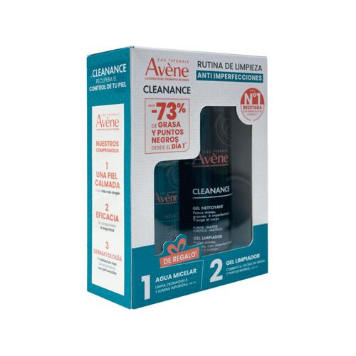 Kit Avene Cleanance Gel 400ml + Cleanance Loción Micelar 100ml