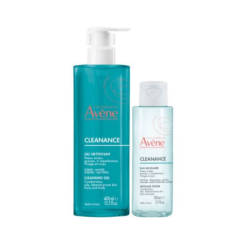 Kit Avene Cleanance Gel 400ml + Cleanance Loción Micelar 100ml