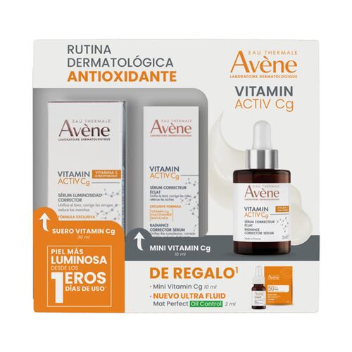 Kit Antiedad: Vitamin Activ Cg Suero 30ml + Mini Suero Vitamin Cg 2ml + Sachet Ultra Fluid 2ml