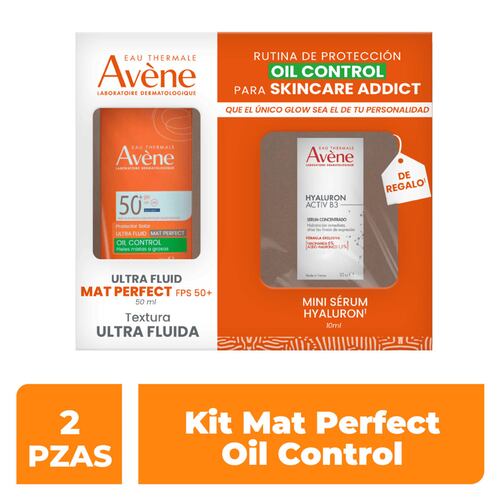 Avène Kit Protector Solar Ultra Fluid Oil Control Mat Perfect 50ml + Hyaluron Activ B3 Sérum Redensificante 10ml