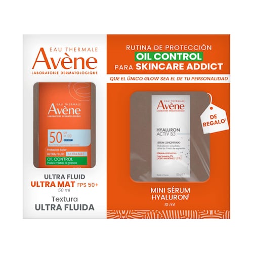 Avène Kit Protector Solar Ultra Fluid Oil Control Ultra Mat 50ml + Hyaluron Activ B3 Sérum Redensificante 10ml