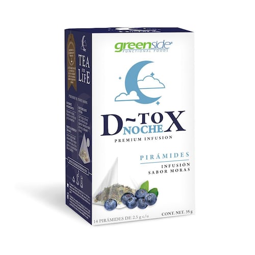 D-Tox Noche infusión sabor Mora 14 Pirámides  Greenside