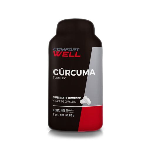 Suplemento de Cúrcuma 90 Cápsulas Comfort Well