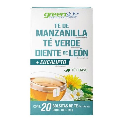3x4 Manzanilla, Te verde, Diente de León y Eucalipto20 Bol