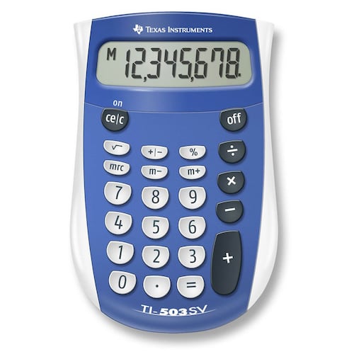 Calculadora Texas Instruments básica TI-503SV