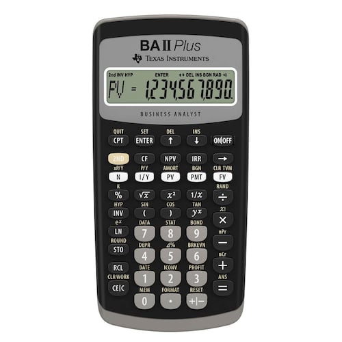 Calculadora Texas Instruments financiera BAIIPLUS
