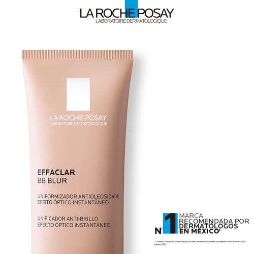Crema Facial Hidratante en Mousse con Color La Roche Posay Effaclar BB Blur Matificante para Piel Mixta a Grasa 30ml