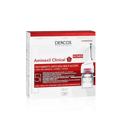 Dercos Amenixil Clinical 5 Ampolleta Mujer