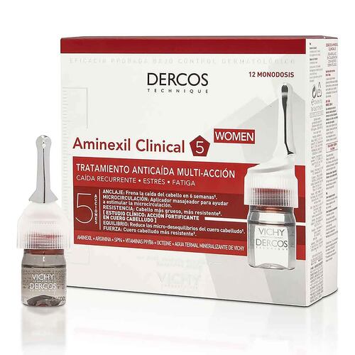 Dercos Amenixil Clinical 5 Ampolleta Mujer