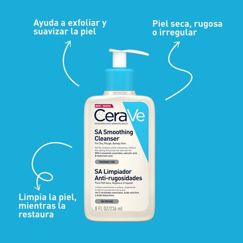 Limpiador CeraVe SA Anti-rugosidades 236ml