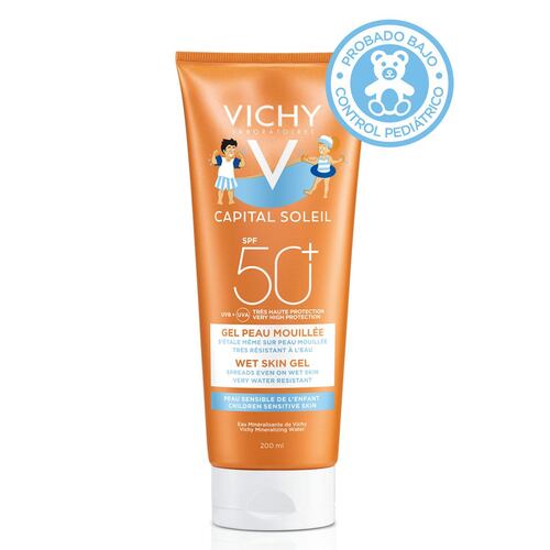 Protector Solar Vichy Capital Soleil Niños Wet Skin FPS 50+