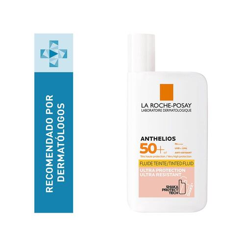 Protector Solar Facial La Roche Posay Anthelios Fluido Invisible con Color FPS50+ 50ml