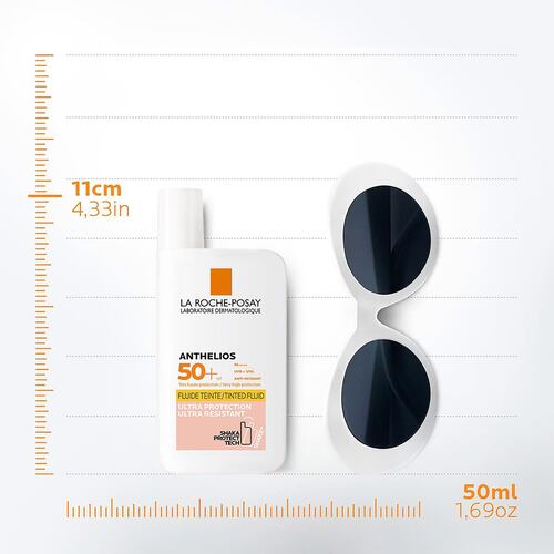 Protector Solar Facial La Roche Posay Anthelios Fluido Invisible con Color FPS50+ 50ml