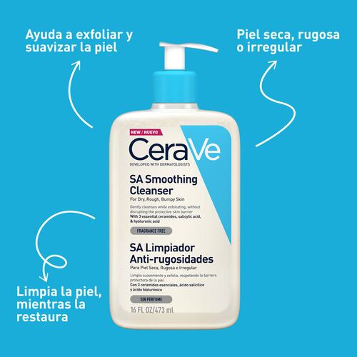 Limpiador CeraVe SA Anti-rugosidades 473ml