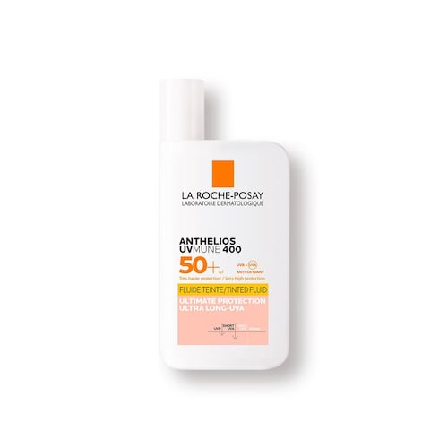 Protector Solar Facial La Roche Posay Anthelios UVMUNE Fluido Invisible con Color para Todo Tipo de Piel FPS50+ 50ml