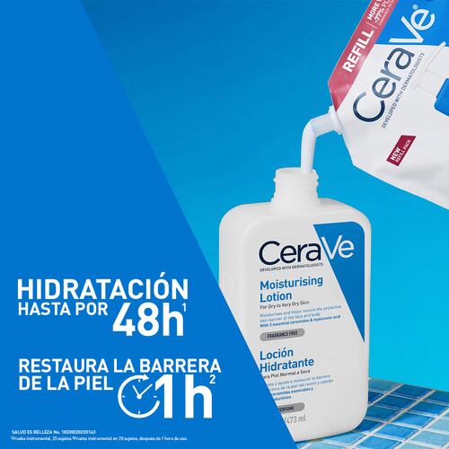 CeraVe Refill Loción Hidratante 16oz | Piel Normal a Seca