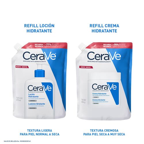 CeraVe Refill Loción Hidratante 16oz | Piel Normal a Seca