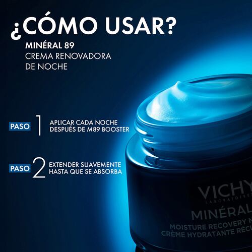 Vichy Mineral 89 Melatonina Crema Reparadora Noche 50ml