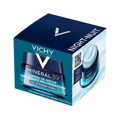 Vichy Mineral 89 Melatonina Crema Reparadora Noche 50ml