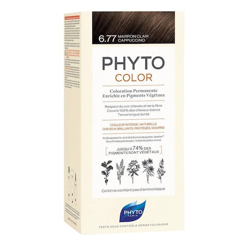 Tinte para Cabello Phyto Color # 6.77 Light Brown Cappuccino