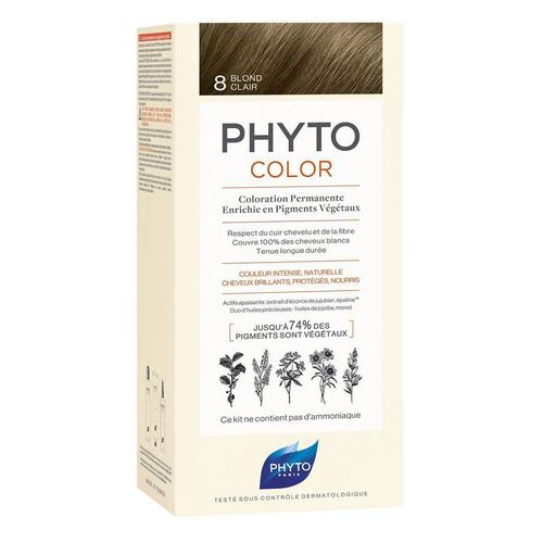Tinte para Cabello Phyto Color # 8 Light Blonde