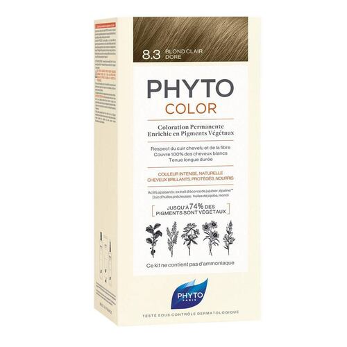 Tinte para Cabello Phyto Color #8.3 Light Golden Blonde