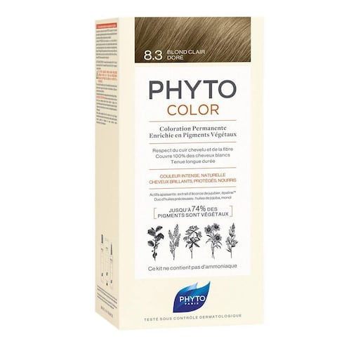 Tinte para Cabello Phyto Color #8.3 Light Golden Blonde