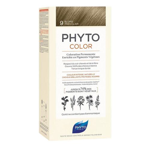 Tinte para Cabello Phyto Color # 9 Very Light Blonde
