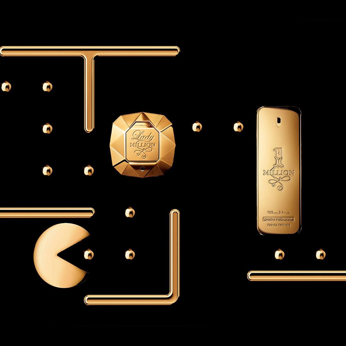 Fragancia Para Dama Lady Million Pacman Paco Rabanne