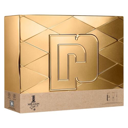 Paco Rabanne One Million Set Para Caballero Perfume EDT 100ML + Desodorante 150ML + Perfume de Bolsillo 10ML