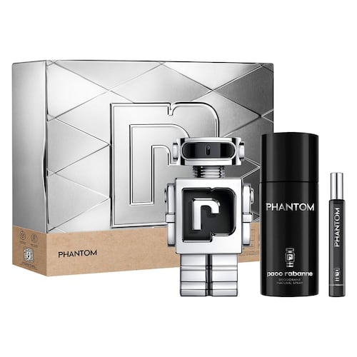 Paco Rabanne Phantom Set Para Caballero Perfume EDT 100ML + Desodorante 150ML + Perfume de Bolsillo 10ML