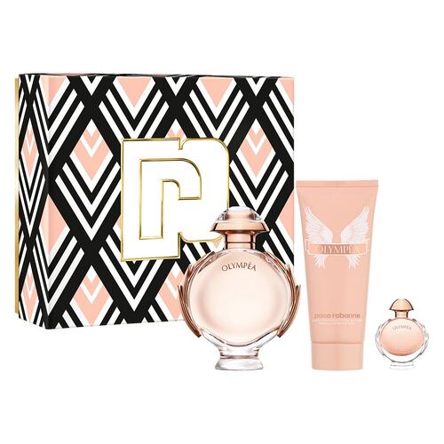 Paco Rabanne Olympea Set Para Dama Perfume EDP 80ml + Body Lotion 100ml + Mini 6ml