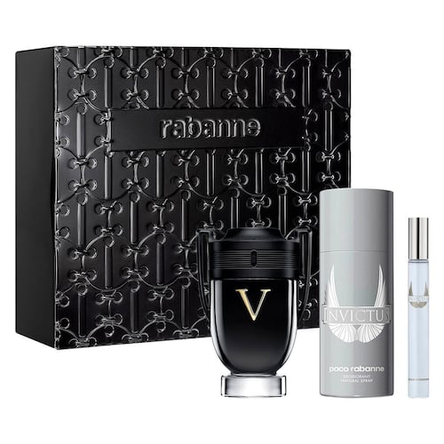 Set para Hombre Rabanne Invictus Victory EDP 100ml + Desodorante 150ml + EDP 10ml