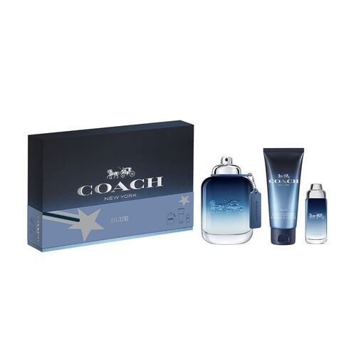 Estuche para Hombre Coach Blue EDT 100ml, Shower Gel 100ml, EDT 15ml
