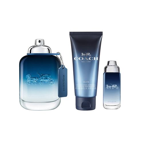 Estuche para Hombre Coach Blue EDT 100ml, Shower Gel 100ml, EDT 15ml