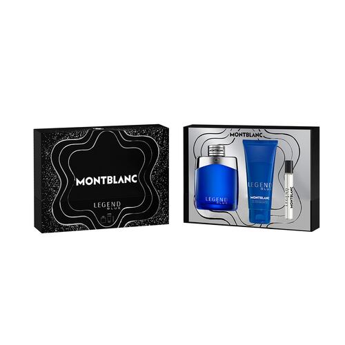 Estuche para Hombre Montblanc Legend Blue EDP  100ml + EDP 7.5ml + Gel de Baño 100ml