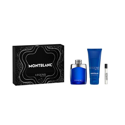 Estuche para Hombre Montblanc Legend Blue EDP  100ml + EDP 7.5ml + Gel de Baño 100ml