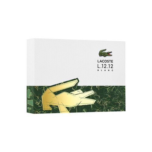 Estuche para Hombre Lacoste L1212 Blanc EDT 100ml + Shower Gel 100ml + Travel Spray 7.5ml