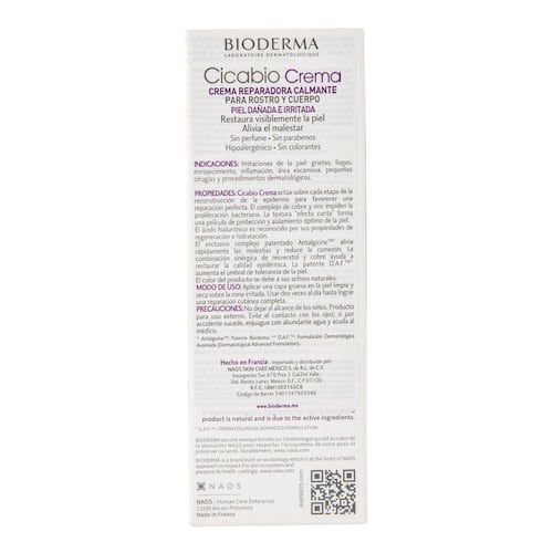 Bioderma Cicabio Crema, Repara y Calma la Piel Dañada por Suturas, Procedimientos y Biopsias, 40 ml