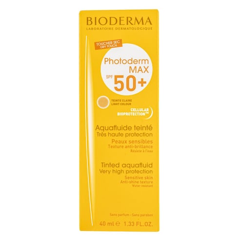 Bioderma Photoderm Max Aquafluido Protector Solar Tono Claro SPF50+ piel normal a mixta, 40 ml