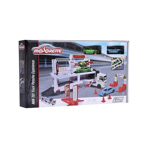 Camión MAN TGX porsche experience + 2 coches escala 1:64
