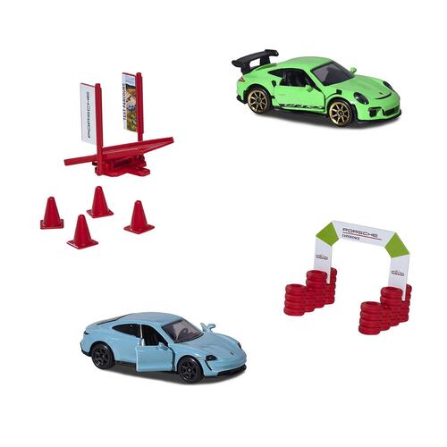 Camión MAN TGX porsche experience + 2 coches escala 1:64