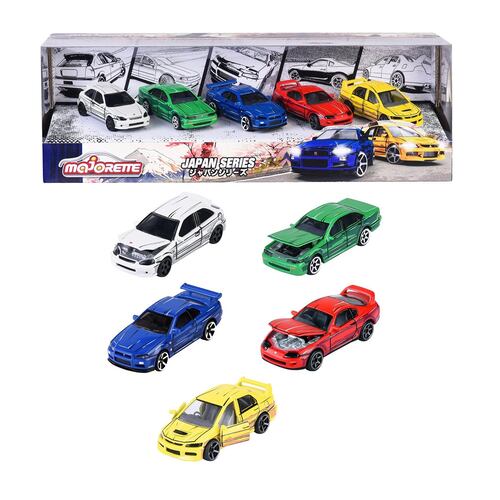 Set de Regalo 5 Coches Serie De Japón Majorette