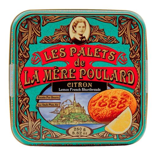 Lata de Galletas Pralets de limón 250 gr