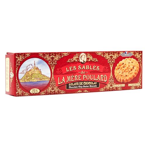 Galletas de Mantequilla Pura con Chispas de chocolate 125gr